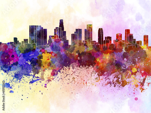 los-angeles-skyline-w-tle-akwarela