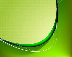 Poster - Green abstract background composition