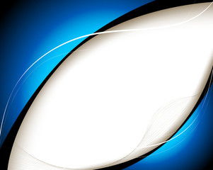 Poster - Blue frame abstract background