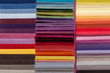 colorful fabric samples