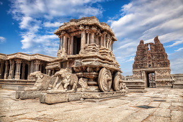 Stone chariot in Hampi