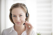 © jackfrog - portrait of a beautiful young woman with headphones