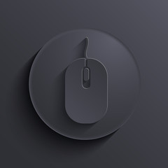 Wall Mural - vector modern dark circle icon. eps10
