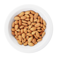 Wall Mural - heap of almond nuts in bowl