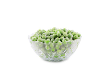 Sticker - Close up of frozen peas.