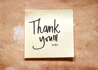 Wall Mural - thank you note