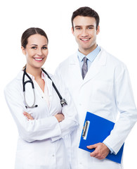 Male and female doctors