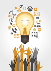 Poster - Concept of productive business ideas