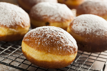 Wall Mural - Homemade Raspberry Polish Paczki Donut