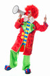 Clown mit Megafon