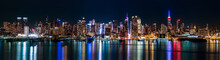 New York Midtown Panorama By Night