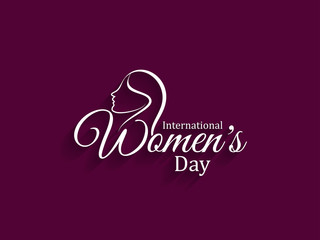 Creative card design for women's day