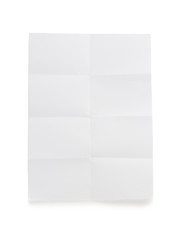 Sticker - folded note paper  on white