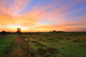 Sunrise in the country