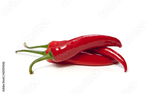 Fotografia  deux piments isolés