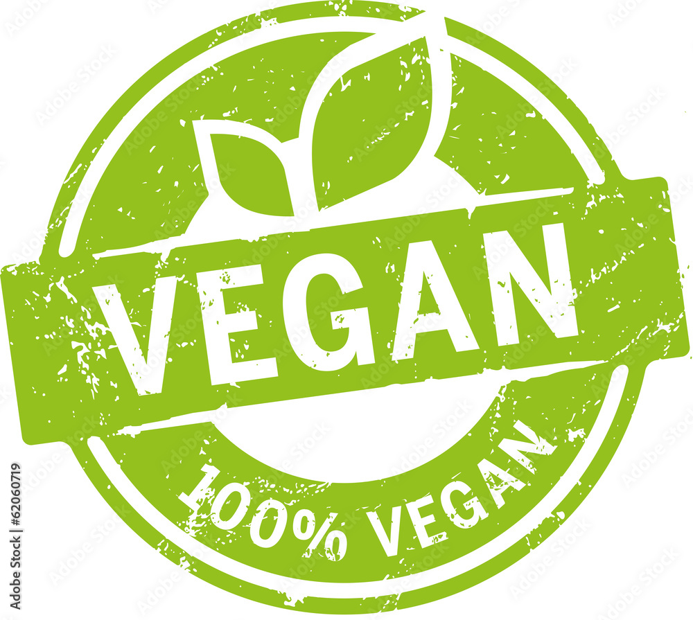 Button 100% Vegan - obrazy, fototapety, plakaty 