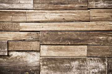 Wall Mural - teak wood texture / teak plank wall