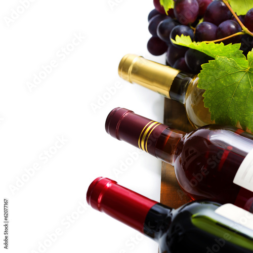 Naklejka - mata magnetyczna na lodówkę Wine and grape