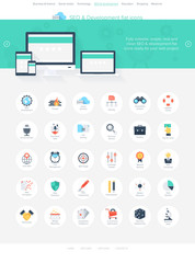 Wall Mural - SEO icons