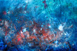 Abstrakte Kunst Gemälde Ölgemälde Kunstdruck blau