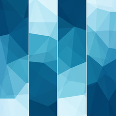Aufkleber - Set of Abstract Blue Background