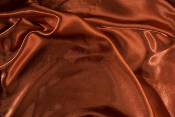 Shiny red satin fabric