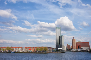 Canvas Print - City of Rotterdam in the Netherlands