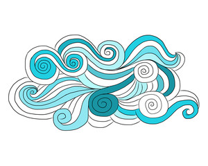 Papier Peint - Abstract wave pattern for your design