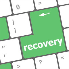 Poster - recovery text on the keyboard key