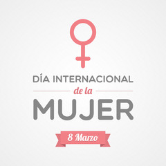 Wall Mural - International Women's Day in Spanish