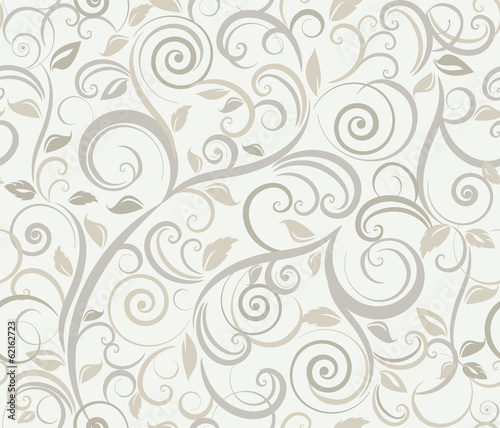 Obraz w ramie Floral abstract background, seamless