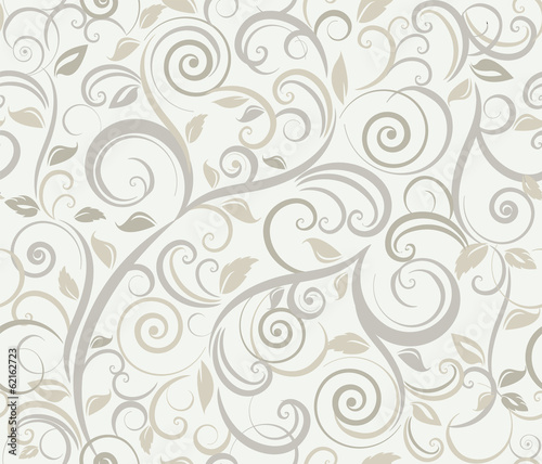 Naklejka - mata magnetyczna na lodówkę Floral abstract background, seamless