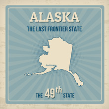 Alaska Travel Vintage Poster