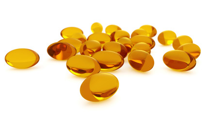 Wall Mural - fish oil capsules