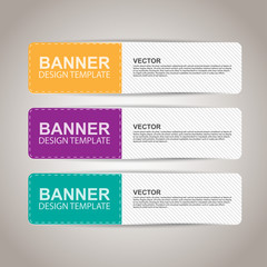 Aufkleber - Modern colorful banners