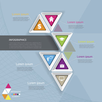 Modern vector infographic template design for your business
