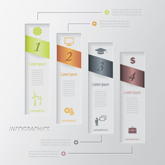 Wall Mural - Modern vector infographic template design