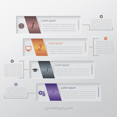 Wall Mural - Modern vector infographic template design