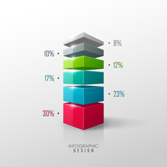 Wall Mural - Vector data presentation template