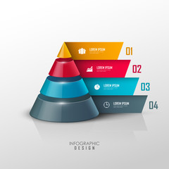 Wall Mural - Vector infographic or web design template