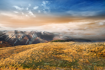 Wall Mural - Valley in the mountains