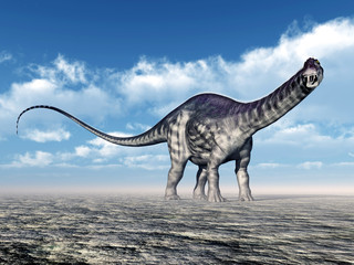 Plakat gad dinozaur zwierzę natura