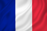 Fototapeta Paryż - France flag