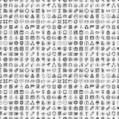 seamless doodle web pattern