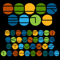 Poster - Unusual colorful alphabet
