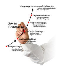 Canvas Print - Sales Process