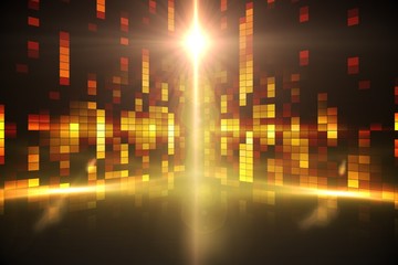 Aufkleber - Digitally generated disco background