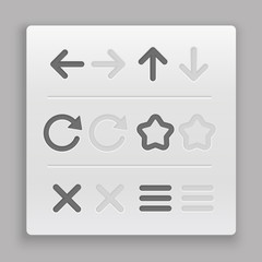 Poster - Web navigation buttons clip-art. Design elements