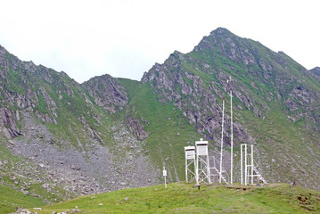 Weather station on mountain