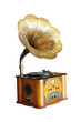 isolated phonograph in white background